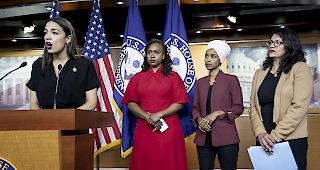 Rassismusvorw&uuml;rfe. Die vier US-Demokratinnen, auf die es Donald Trump derzeit abgesehen hat, sind gemeinsam aufgetreten - und haben deutliche Worte gegen den Pr&auml;sidenten gefunden.