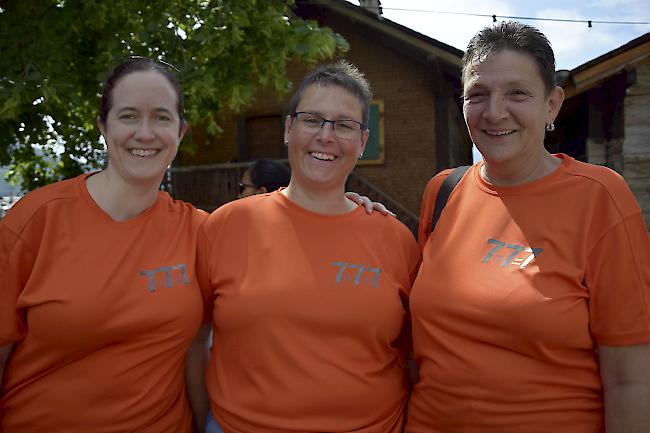 Nicole Toffol (42) aus Rupperswil, Ruth Zumofen (51) aus Inden und Jeanne Hartmann (58) aus Leukerbad.