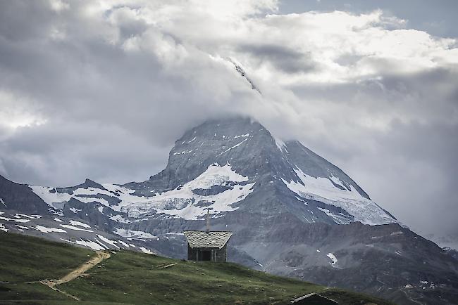Matterhorn. Zwei Alpinisten kamen hier am Mittwoch ums Leben.