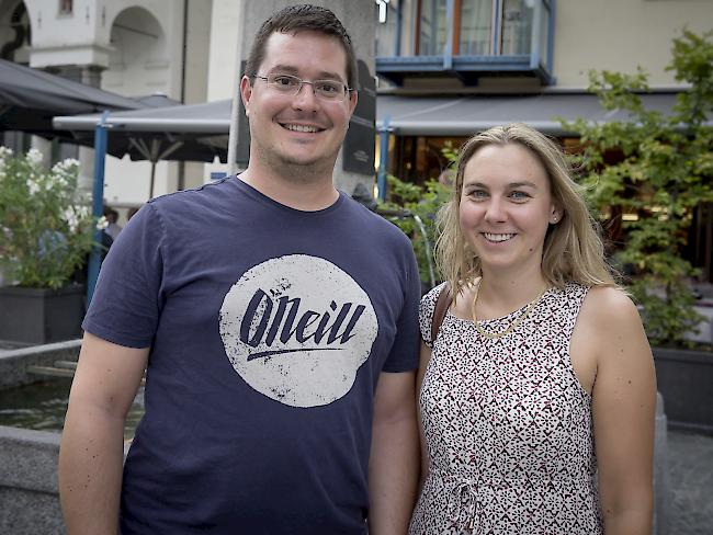 Joël Jovanovic (32) und Stephanie Lötscher (29), Brig.