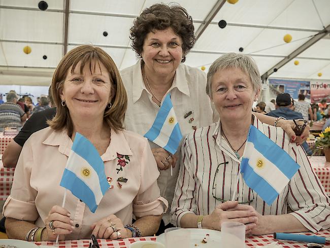 Beatriz Zenklusen (63) aus Santa Fe, Christina Theiler (68) aus Buenos Aires und Maria Rosa Zenklusen (61) aus Cordoba.