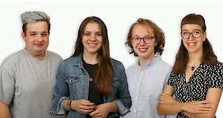 Sandro Werlen, Anita Iseni, Simon Kr&auml;uchi und Sarah Heinzmann (von links).