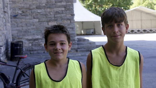 Silvan Zuber (13) und Keanu Kuonen (13), Visp.