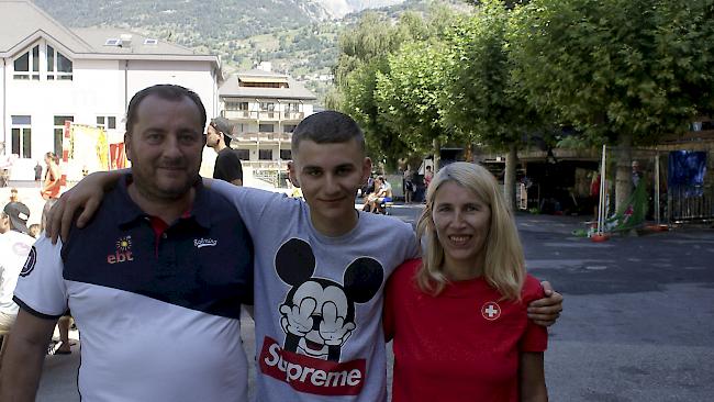 Marco Bodenmann (51), Mitjan Aperstek (21) und Monika Aperstek (49), Aargau.