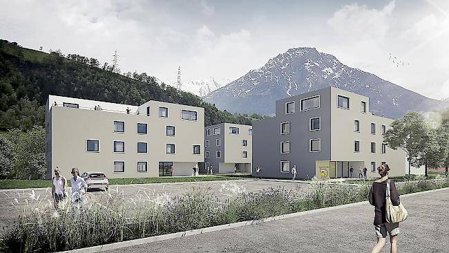 Neuer Standort? Die Kita soll ins Erdgeschoss des Hauses A (rechts) in der geplanten Überbauung Kastanienhof zügeln.