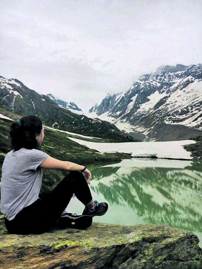 Rachel Kohlbrenner auf der Guggialp.