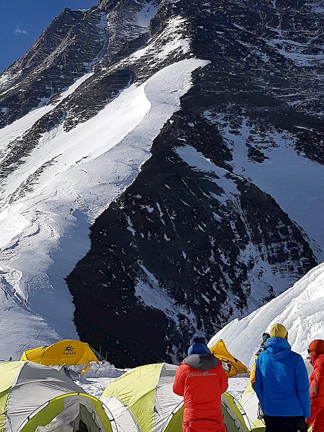 Lager 1 auf der Nordroute zum Everest auf 7000 Metern.