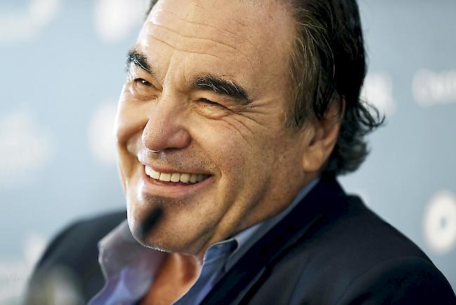 US-Regisseur Oliver Stone an einer Pressekonferenz während des 12. Zurich Film Festivals im September 2016.