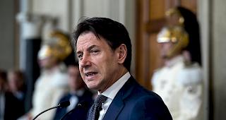 Der designierte italienische Premierminister Giuseppe Conte sprach am Donnerstag zu den Medien.