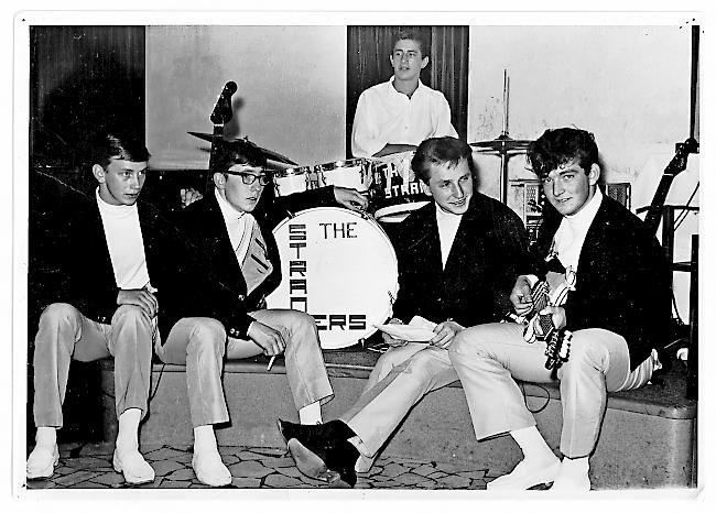 The Strangers. Heinz Studer, Sepp Pianzola, Anton Albrecht, Leo Wyer und Kaspar Müller (von links).