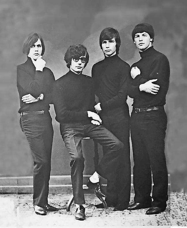The Teddy-Boys. Amadé Salzmann, Gabriel Heldner, Uli Ruppen und Amadeo D’Alpaos (von links).