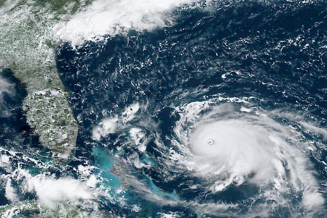 Satellitenbild vom Samstag: Hurrikan Dorian wirbelt über dem Atlantik. 

