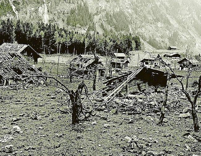 1947 kam es in Mitholz zur Katastrophe. 
