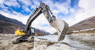 Die 3. Rhonekorrektion erstreckt sich auf einer L&auml;nge von 162 Kilometern Flusslauf, von der Quelle bis zur M&uuml;ndung in den Genfersee. 