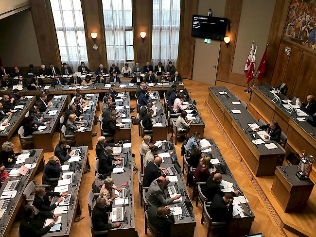 Am Montag fiel in Sitten der Startschuss zur Märzsession des Grossen Rates. (Archivbild)