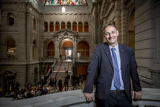 Unverkrampft. Thomas Egger will Bundesbern ein weltoffenes Wallis zeigen.