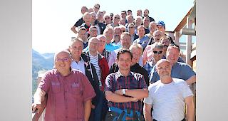 Die diesj&auml;hrigen Jubilare von MGBahn und Gornergrat Bahn trafen sich am Freitag zu einem Ausflug.