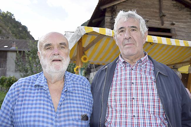 Aldo Cina (65), Salgesch, und Marcel Gottet (68), Varen.