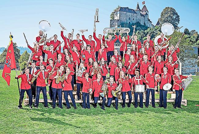 Ebenfalls zufrieden: Die Jugendmusik Brig freute sich in Burgdorf über einen 2. Rang im Marschieren.