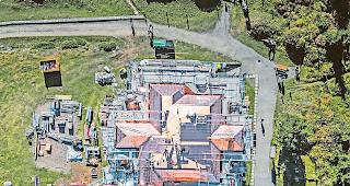 Imposant. Die Sanierung der aussergew&ouml;hnlichen Dachkonstruktion stellte sich als echte Herausforderung dar.