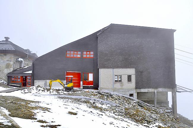 Bergstation Eggishorn. Die Bahn wird voraussichtlich ab dem Winterstart wieder ihren Betrieb aufnehmen.