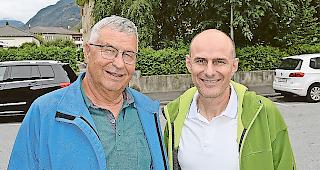 Albert Kronig (l.) und Marcel Kalbermatten von der Diabetes-Gesellschaft Oberwallis.