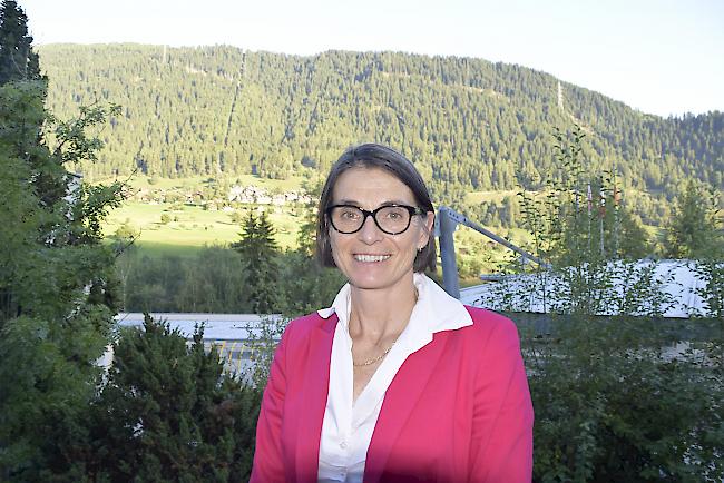 Motiviert. Barbara Moosmann, Direktorin im Sport Resort Fiesch seit Anfang Mai dieses Jahres.