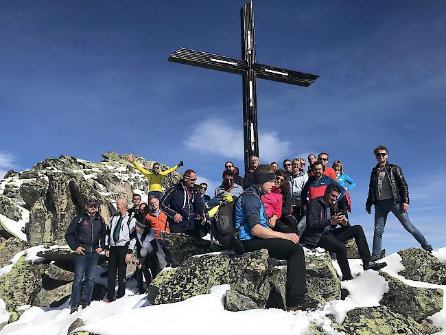 Eine Delegation des Unesco-Welterbes der Dolomiten...