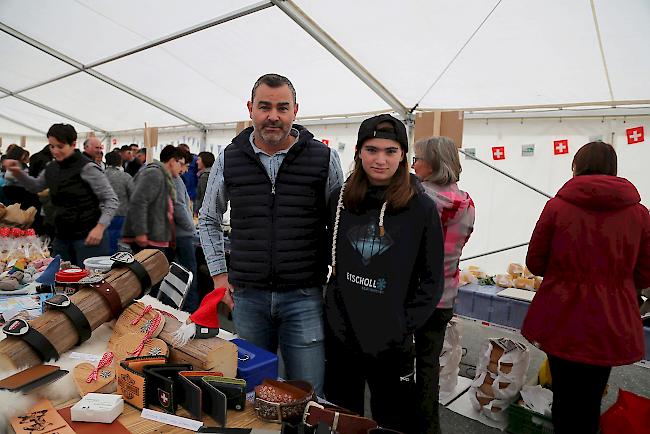 Impressionen vom zweiten Alp- und Bergproduktemarkt Oberwallis am Samstag im Landwirtschaftszentrum Visp.