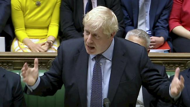 Boris Johnson sagte nach dem Vertagungsentscheid des Parlaments, er werde sich weiter für einen pünktlichen Austritt am 31. Oktober einsetzen.
