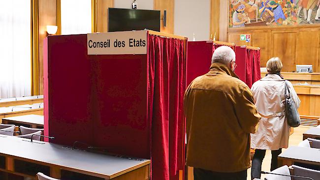 Wahllokal in Sitten.