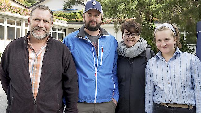 Orlando Karlen (46), Ulrich Juon (35), Romaine Lorenz (30), Tabea Karlen (13), Törbel. 