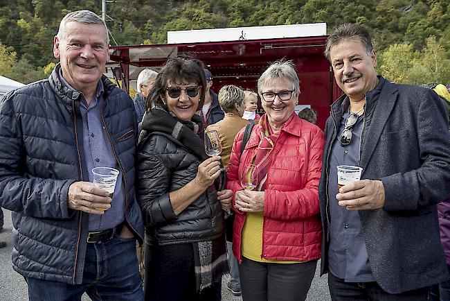 Moritz Nellen (63), Naters, Maria Rianda (63), Susten, Nelly Nellen (65), Naters, Riccardo Rianda (58), Susten.