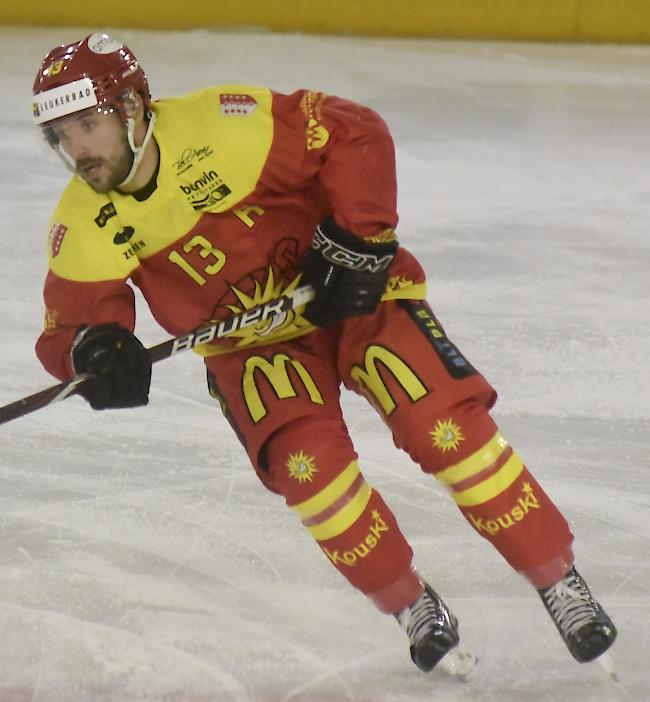 Vorne zu wenig Durchschlagskraft. Rémy Rimann und der HC Siders verloren beim HC Thurgau. Foto WB