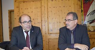 Top-Gesch&auml;ftsjahr. Valentin K&ouml;nig (links), Gesch&auml;ftsf&uuml;hrer Aletsch Bahnen AG, und VR-Pr&auml;sident Renato Kronig haben Grund zur Freude. 