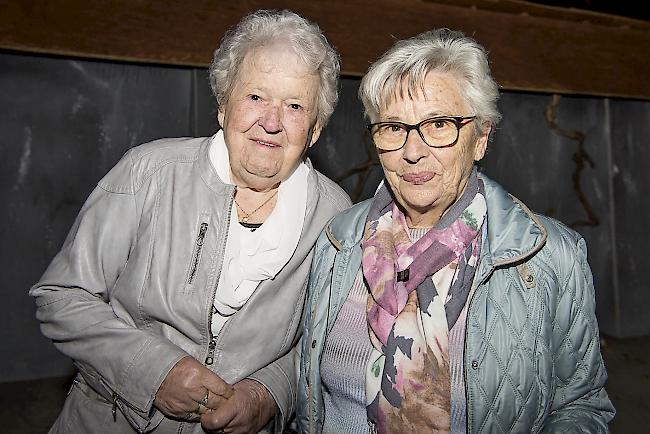 Irmgard Venetz (77) und Hermine Schnydrig (81), Visp.