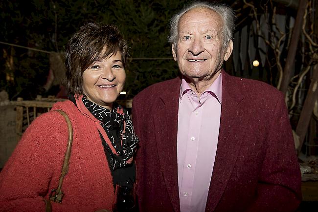 Imelda Seematter (55) und Heinrich Kalbermatten (90), Törbel. 