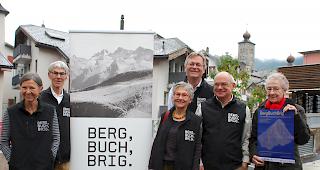 Sie pr&auml;sentierten am Dienstag das Programm von BergBuchBrig 2019 (von links): Liliane Studer, Robert Sch&auml;rer, Hildegard Loretan, Peter Salzmann, Andreas Weissen und Anthea Waibel.