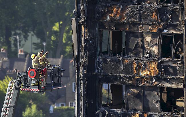 Dem Brand im Londoner Hochhaus Grenfell Tower sind vor zwei Jahren 72 Menschen zum Opfer gefallen. 