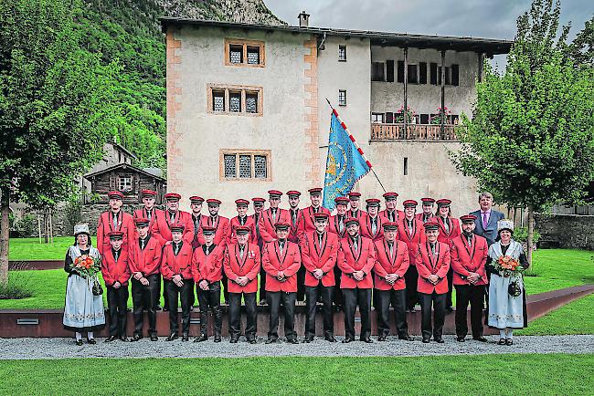 Die Musikgesellschaft «Ronalp» aus Bürchen.