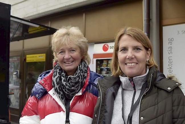 Jeanette Anthamatten (63), Saas-Fee, und Manuela Bilgischer (49), Saas-Grund.
