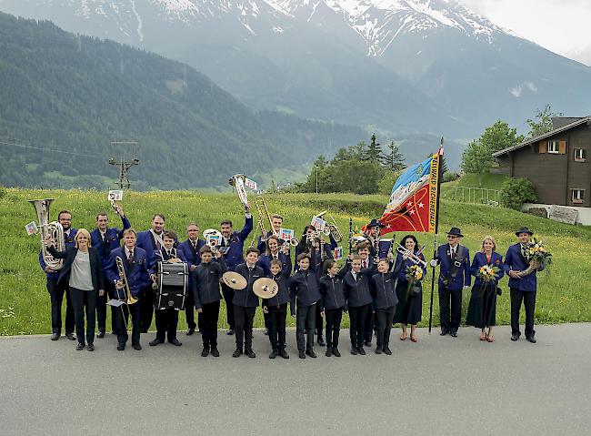 Die Musikgesellschaft «Richenenalp» aus Bellwald.