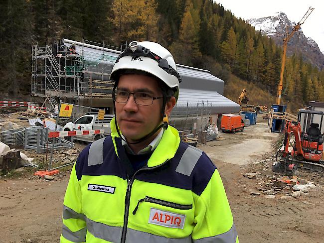 Gaël Micoulet, Projekteiter Sanierung Kraftwerk Tannuwald in Gondo.