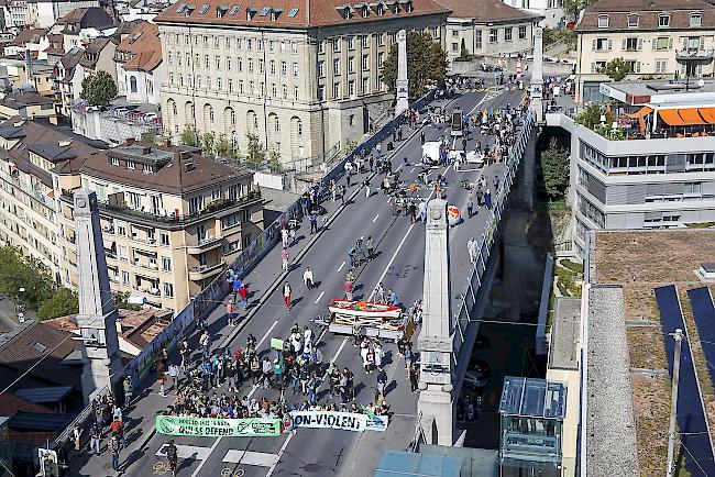Am 20. September hatten die Aktivisten in Lausanne zuerst die Bessières-Brücke und eine Woche später die Avenue de Rhodanie blockiert.