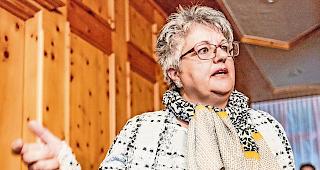 Wortf&uuml;hrerin. Irmina Imesch-Studer und die CSPO-Frauen wollen einen Wandel.Foto mengis media/Andrea Soltermann