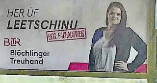 Nicht &uuml;berall kam das provokante Plakat gut an.