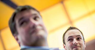 SP-Pr&auml;sident Christian Levrat (vorne im Bild) will am Samstag in Bern die Wahlen 2019 aufarbeiten