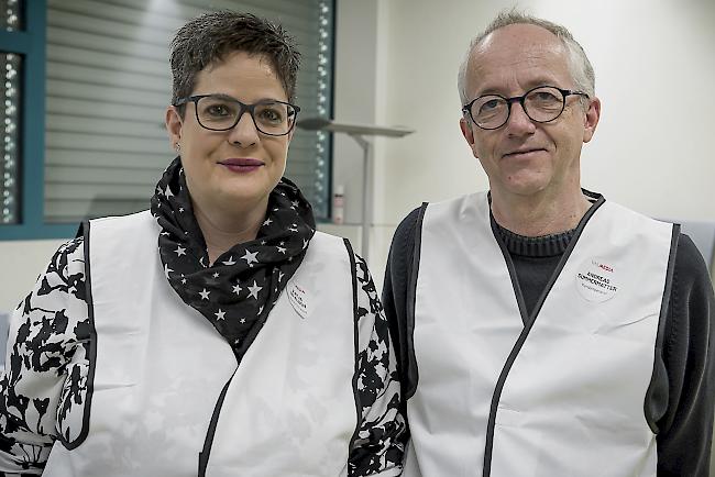 Katja In-Albon (43), Visp, und Andreas Summermatter (55), Brig. 