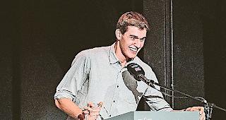 Sch&ouml;ne Ansprache. Der Nachwuchssportler des Jahres  Fabian Amherd.