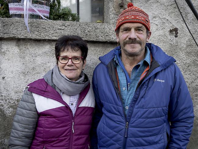 Antonia (60) und Martin (57) Furger, Fieschertal. 